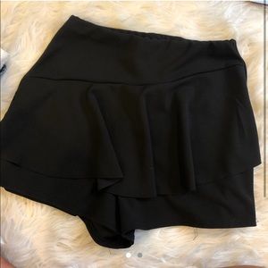 Black envelope shorts